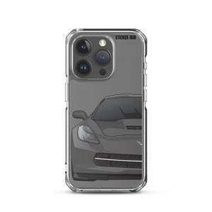 Gray C7 Corvette Stingray - iPhone Case