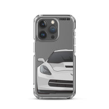 Load image into Gallery viewer, Silver C7 Corvette Stingray - iPhone Case