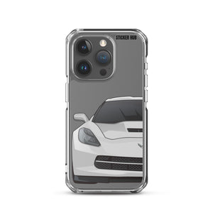 Silver C7 Corvette Stingray - iPhone Case