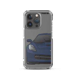 Night Race Blue C7 Corvette Stingray -iPhone Case