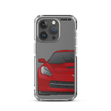 Load image into Gallery viewer, Crystal Red C7 Corvette Stingray - iPhone Case