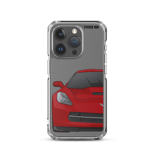 Crystal Red C7 Corvette Stingray - iPhone Case