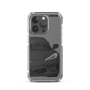 Black C8 Corvette - iPhone Case