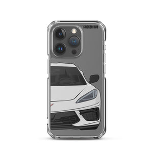 Ceramic Matrix Gray C8 Corvette - iPhone Case