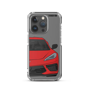 Torch Red C8 Corvette - iPhone Case