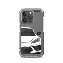 Load image into Gallery viewer, White C8 Corvette - iPhone Case