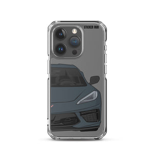 Shadow Gray C8 Corvette - iPhone Case