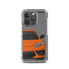 Load image into Gallery viewer, Sebring Orange C8 Corvette - iPhone Case