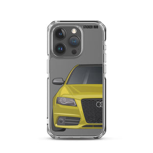 Yellow B8 Audi S4 - iPhone Case