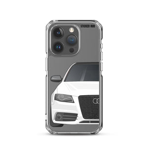 White B8 Audi S4 - iPhone Case