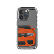 Load image into Gallery viewer, Orange Charger Hellcat (Widebody) - iPhone Case