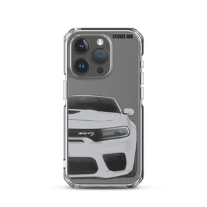 Silver Charger Hellcat (Widebody) - iPhone Case