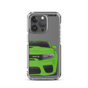 Green Charger Hellcat (Widebody) - iPhone Case