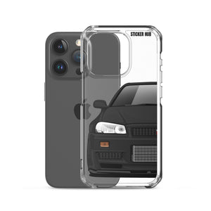 Black R34 Nissan GTR - iPhone Case