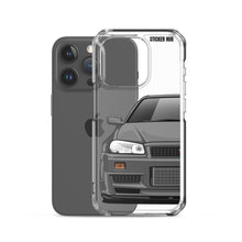 Load image into Gallery viewer, Gray R34 Nissan GTR - iPhone Case