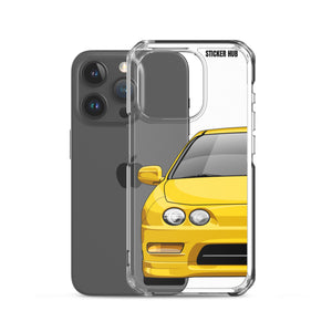 Yellow Acura Integra - iPhone Case