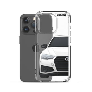 White B9 Audi S4 "Facelift" - iPhone Case