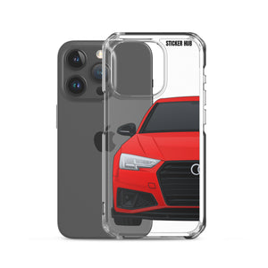 Red B9 Audi S4 "Facelift" - iPhone Case