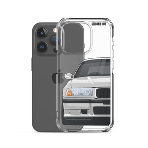 Silver BMW E36 - iPhone Case