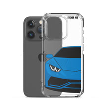 Load image into Gallery viewer, Blue Lamborghini Huracan - iPhone Case