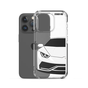 White Lamborghini Huracan - iPhone Case