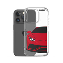 Load image into Gallery viewer, Red Lamborghini Huracan - iPhone Case