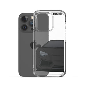 Black Lamborghini Aventadoor - iPhone Case