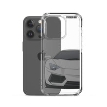 Load image into Gallery viewer, Gray Lamborghini Aventadoor - iPhone Case