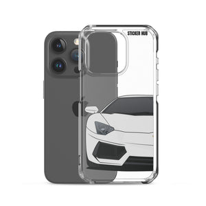 Silver Lamborghini Aventadoor - iPhone Case