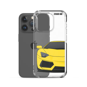 Yellow Lamborghini Aventadoor - iPhone Case