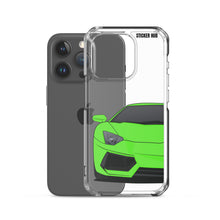 Load image into Gallery viewer, Green Lamborghini Aventadoor - iPhone Case