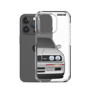 Silver BMW E30 - iPhone Case