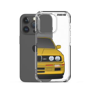 Yellow BMW E30 - iPhone Case