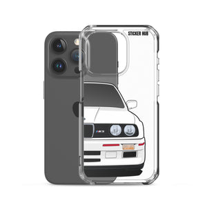 White BMW E30 - iPhone Case