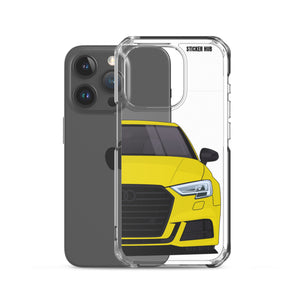 Yellow B9 Audi S3 - iPhone Case