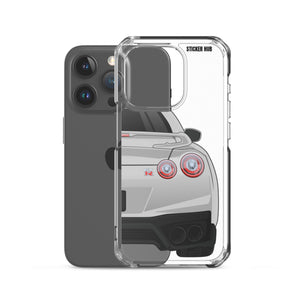 Silver R35 Nissan GTR - iPhone Case