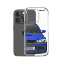 Load image into Gallery viewer, Blue Mitsubishi Evo - iPhone Case