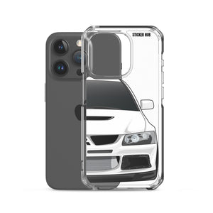 White Mitsubishi Evo - iPhone Case