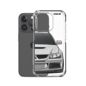 Silver Mitsubishi Evo - iPhone Case