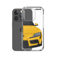 Load image into Gallery viewer, Yellow MKV Toyota Supra - iPhone Case