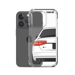 White B8.5 Audi S4 - iPhone Case