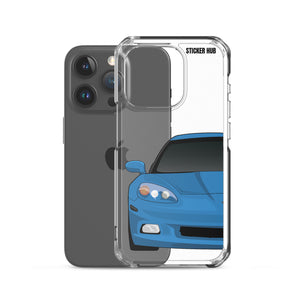 Jet Stream Blue C6 Corvette - iPhone Case