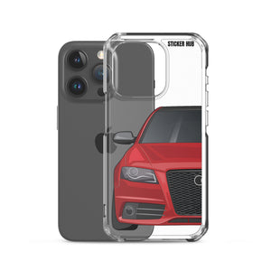 Brilliant Red B8 Audi S4 - iPhone Case