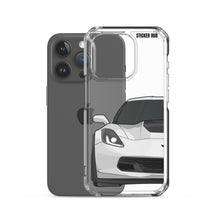 Load image into Gallery viewer, White C7 Corvette Z06 - iPhone Case