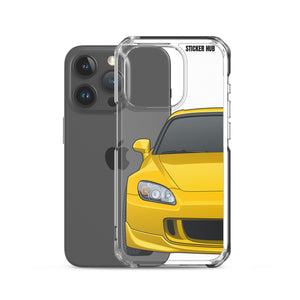 Yellow Honda S2000 - iPhone Case