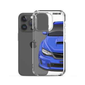 WR Blue 09-14 Subaru WRX STI - iPhone Case