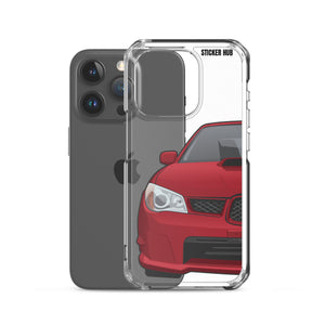 Garnet Red 06-07 Subaru WRX STI- iPhone Case