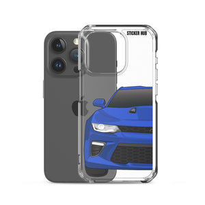 Hyper Blue 6th Gen Camaro SS - iPhone Case