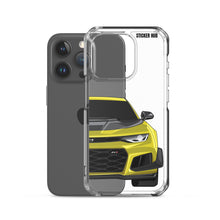 Load image into Gallery viewer, Yellow 6th Gen Camaro ZL1 1LE - iPhone Case