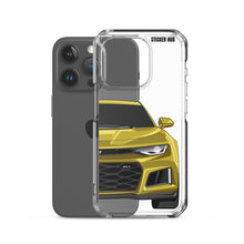 Load image into Gallery viewer, Yellow 6th Gen Camaro ZL1 - iPhone Case